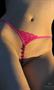 Open Beaded Magenta G-string