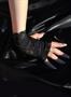 Black Lace Fingerless Gloves