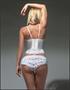 White Bridal Corset With Zipper