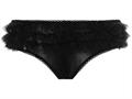 Sheer brazillian panty with lace