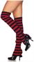 Striped extra long leg warmers