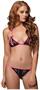 2 PC. Peek-a-boo lace triangle bra