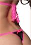 2 PC. Peek-a-boo lace triangle bra