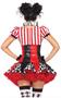 3 PC. Harlequin Clown suspender dress