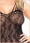 Floral lace mini dress with shredded strap detail