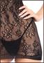 Floral lace mini dress with shredded strap detail