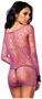 Web net long sleeve mini dress