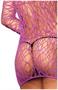 Web net long sleeve mini dress