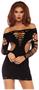 Seamless shredded mini dress
