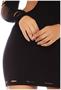 Seamless shredded mini dress