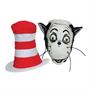 Cat In The Hat Mask W Hat