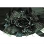 Witch Hat W/Black Flower