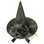 Witch Hat W/Black Flower