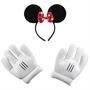 Minnie Mouse Ears Gloves Adult
