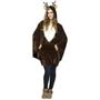 Reindeer Poncho Adult Adult