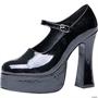 Platform Maryjane Black Shoes