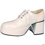 White Pat Men Platform Shoes