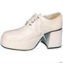 White Pat Men Platform Shoes