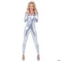 Stretch Silver Jumpsuit