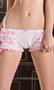 Ruffled Boyshort-White/Pink