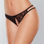 Open Lace Panty. Dual side straps.