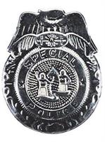 Badge Police Silver
