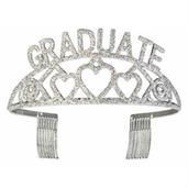 Graduate Silver Glitter Tiara