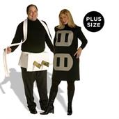 Plug & Socket Couples Set Adult Plus Costume