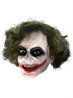 Batman Dark Knight Adult Joker 3/4 Vinyl Mask with Hair