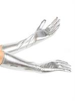 Silver Lam&eacute; Adult Gloves 