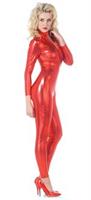 Red Metallic Jumpsuit Adult Costume