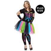 Funky Punk Bones Plus Adult Costume