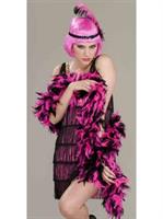 20s Pink And Black Boa