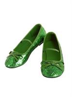 Girls Ballet Shoe Green