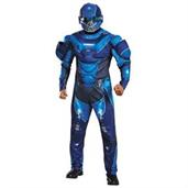 Blue Spartan Muscle Adult Costume