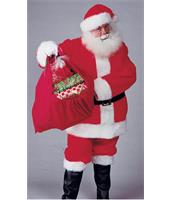 Regal Plush Adult Santa Suit with Wig & Beard