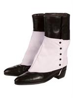 Gangster Spats with Black Buttons