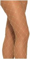 Fortune Teller - Nude & Rhinestone Fishnets