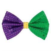 Mardi Gras Sequin Bow Tie