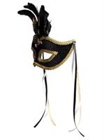 Midnight & Gold Venetian Mask