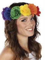 Rainbow Flower Headband