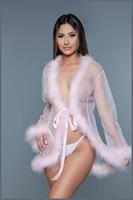 Sheer short length robe