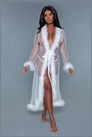 Full-Length sheer robe
