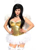 Gold Glitter Angel Corset Costume