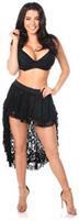 Black Lace High Low Lace Skirt