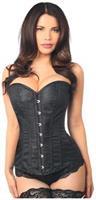 Lavish Black Brocade Corset