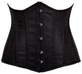 Lavish Black Brocade Underbust Corset