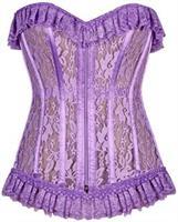 Lavish Lilac Sheer Lace Corset