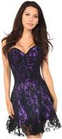 Lavish Purple Lace Corset Dress