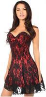 Lavish Red Lace Corset Dress